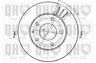 QUINTON HAZELL bdc3951 -  Тормозной диск